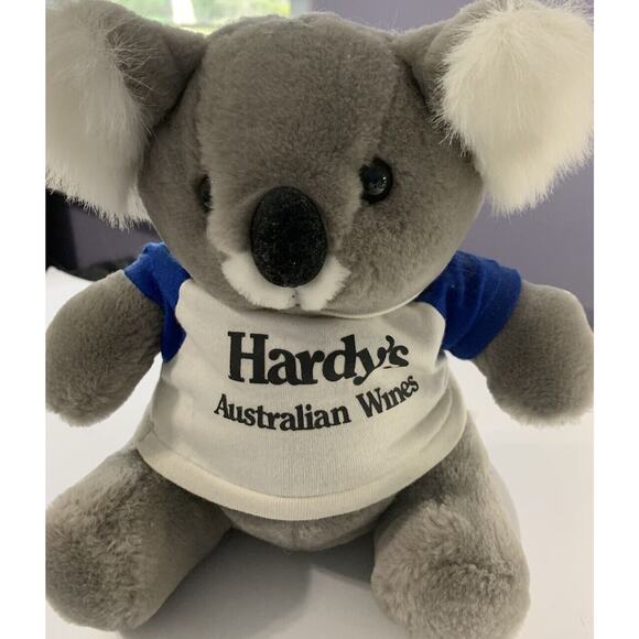 Rare Hardys Australian Wine Plush Koala Bear 9 Inch Stuffed Koala Hardy’s Tshirt - Picture 2 of 11